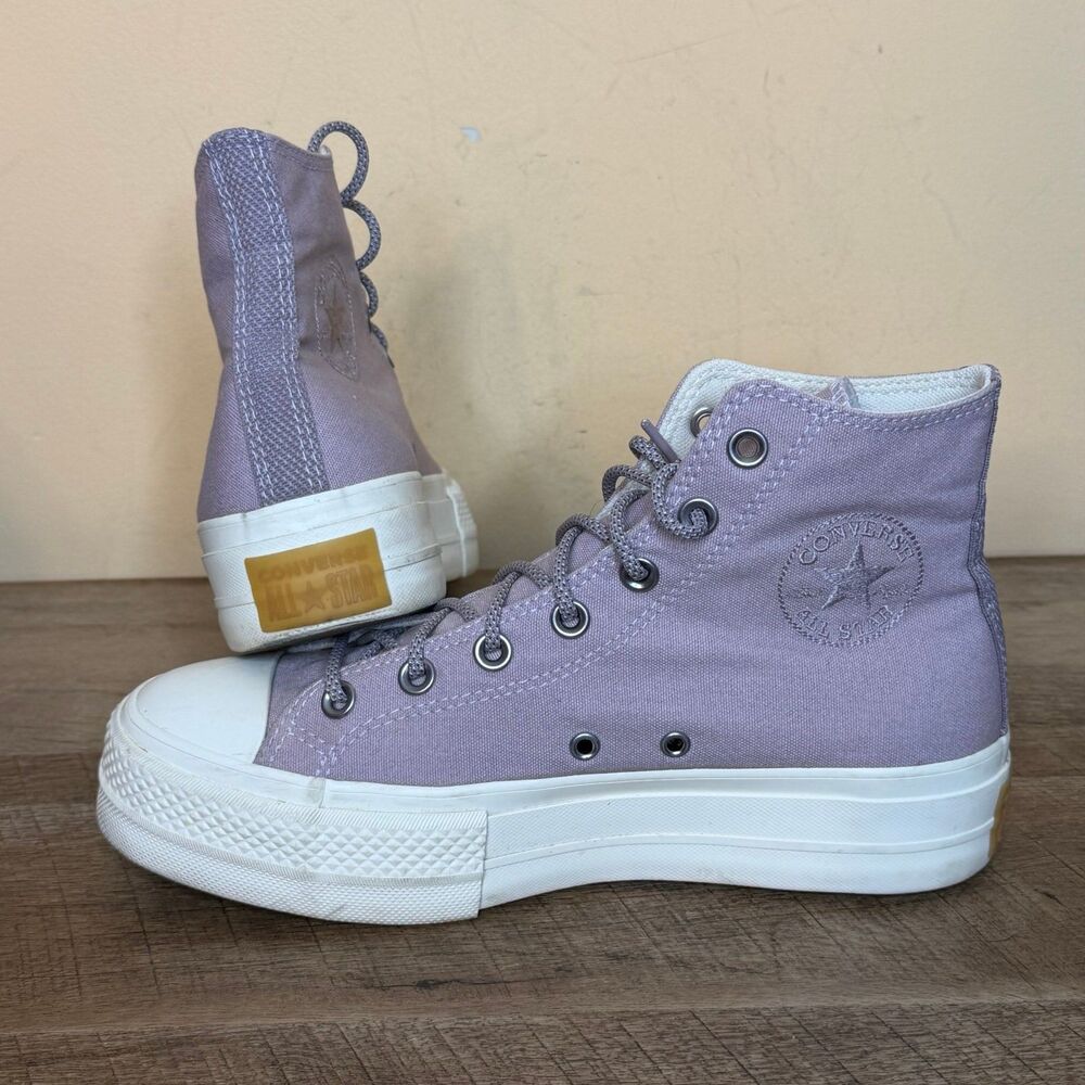 Converse A05014F CTAS Lift Platform Trainer Lilac Womens size 8 shoes